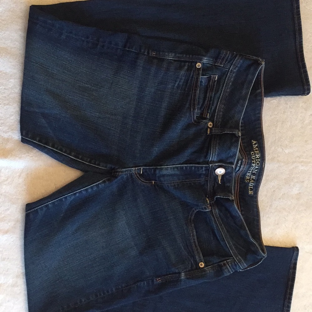 American eagle super stretch kick boot jeans